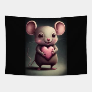 Valentine Mouse Tapestry