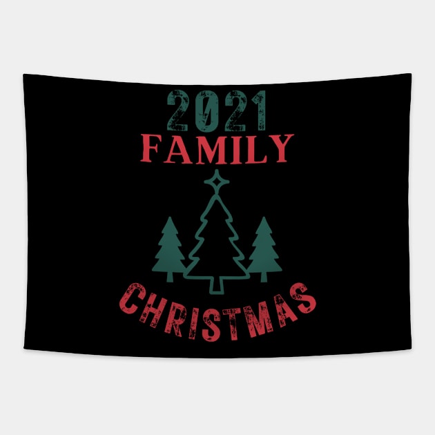 Family Christmas 2021 Tapestry by the christmas shop