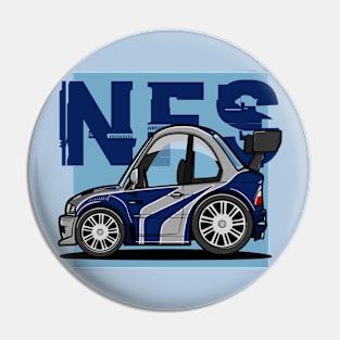 E46 caricature Pin