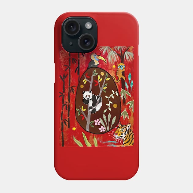 Panda Egg Phone Case by MagaliModoux