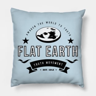 Flat Earth Truth Movement 2 Pillow