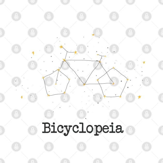 Bicyclopeia – Bicycle star constellation - hand drawn by uncutcreations