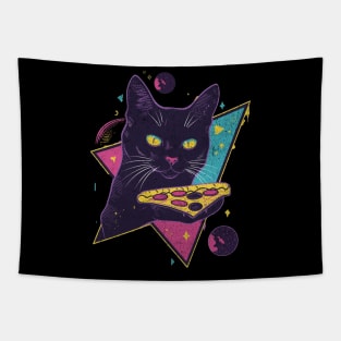 Pizza Cat Among the Stars Tapestry