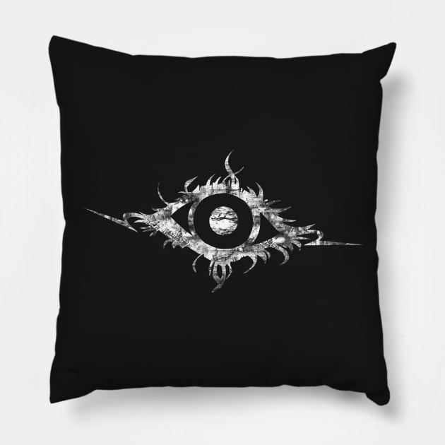 Art is in the EYE of the beholder (white) Pillow by ReaRyuugu