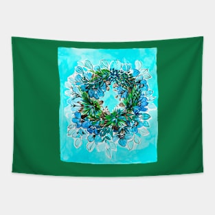Pine tree needles with flowers Tapestry