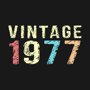 Vintage 1977 40th Birthday Gift T-Shirt
