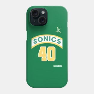 Shawn Kemp Retro Supersonics Jersey 90s Style Fan Art Phone Case