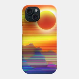 Abstract orange sunset Phone Case