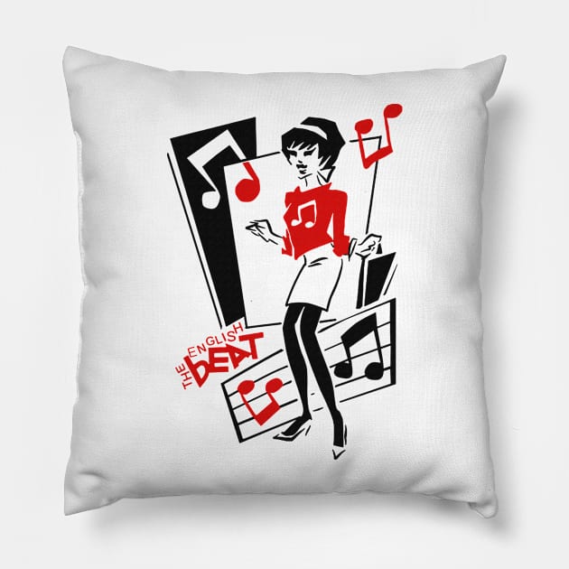 The English Beat 90s Pillow by Ilustra Zee Art