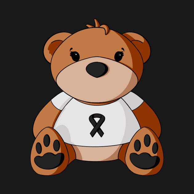 Melanoma Awareness Teddy Bear by Alisha Ober Designs