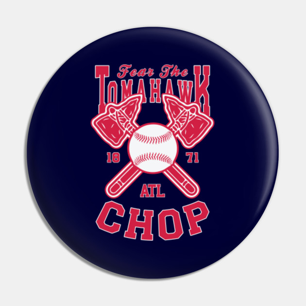 Fear the Chop Funny Braves Atlanta Baseball Quote Sticker by Sarja