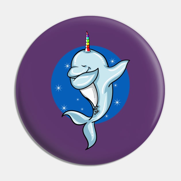 'Dabbing Unicorn Narwhal' Funny Dabbing Animal Gift Pin by ourwackyhome