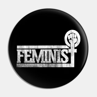 Retro Feminist Pin