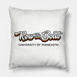 Row The Boat - Cursive Pillow