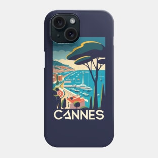 A Vintage Travel Art of Cannes - France Phone Case