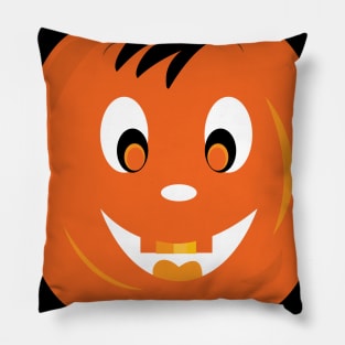 Halloween cute boy pumpkin Pillow