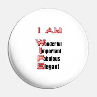 I Am Wife: Positive Affirmations Pin
