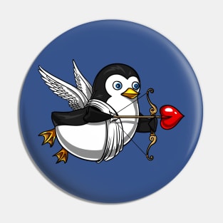 Cute Penguin Cupid Pin