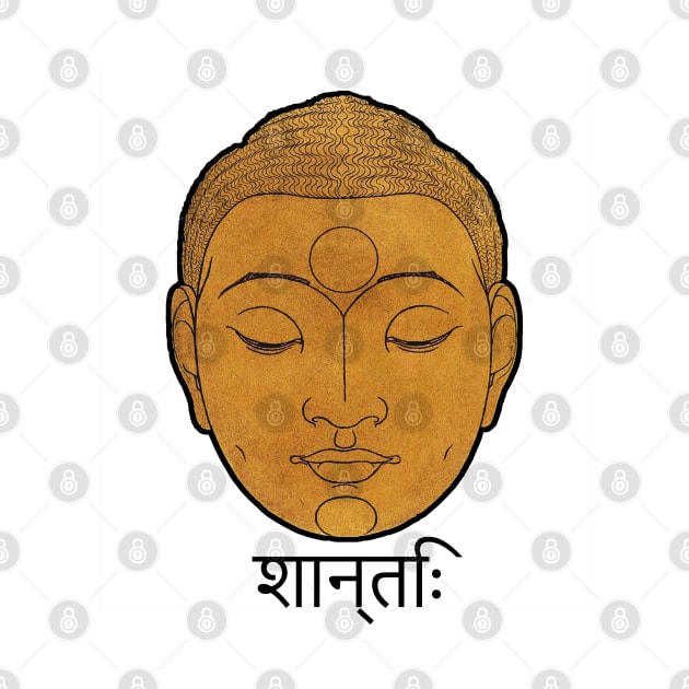 Buddha Sanskrit Peace by MAMMAJAMMA