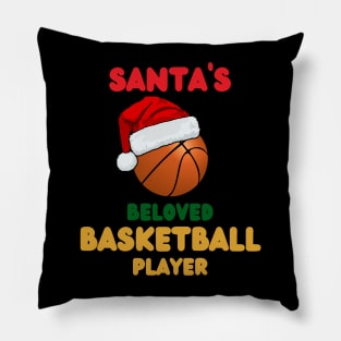 Santas Beloved Basketball Player Pillow