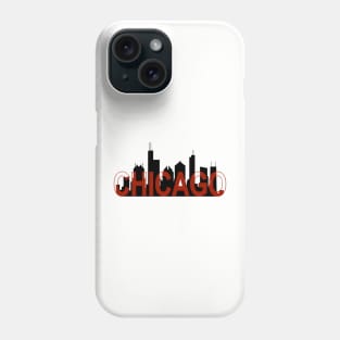 Chicago Skyline Art Phone Case