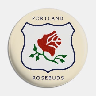 Defunct Portland Rosebuds Hockey Pin