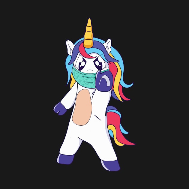 Social Distancing Unicorn by Foxxy Merch