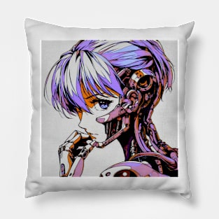 Cyborg Woman Pillow