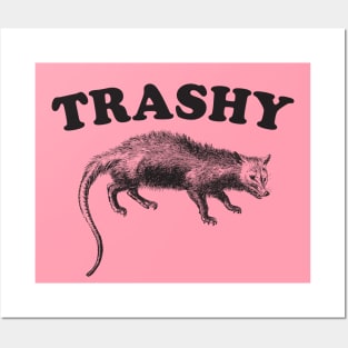 Here for the Trash Talking Funny Possum Design Poster for Sale by  boopsblunt