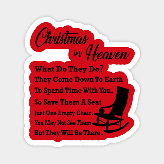 Christmas in Heaven Magnet by lonway