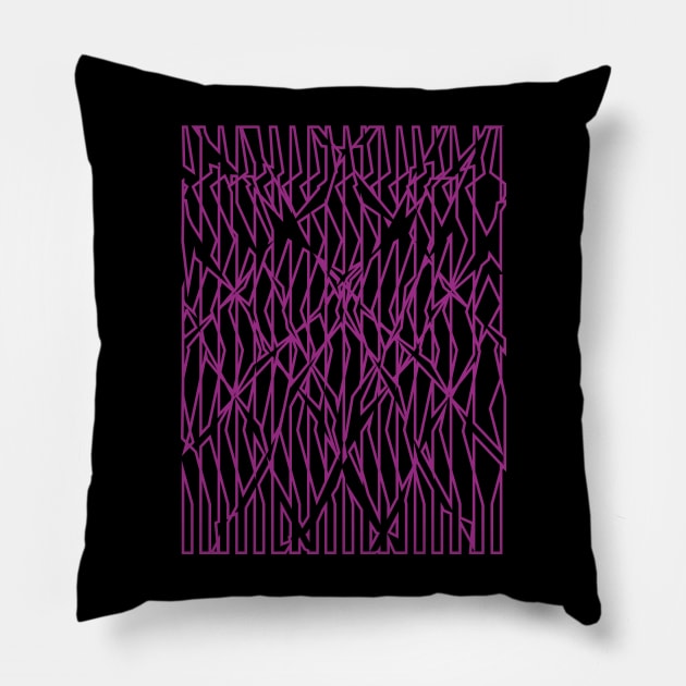 Purple lines Pillow by mag-graphic