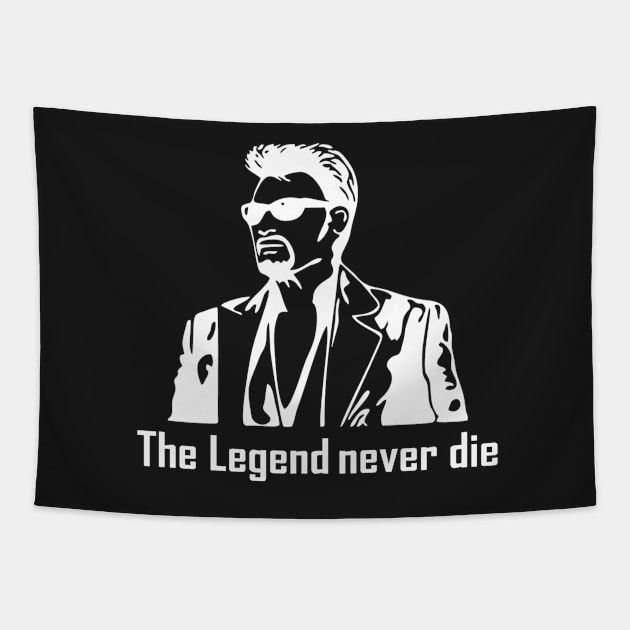 The legend never die shirt Tapestry by Tee Shop