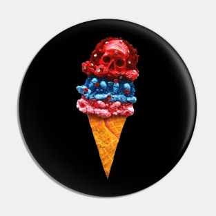 Skull Ice Cream Pin