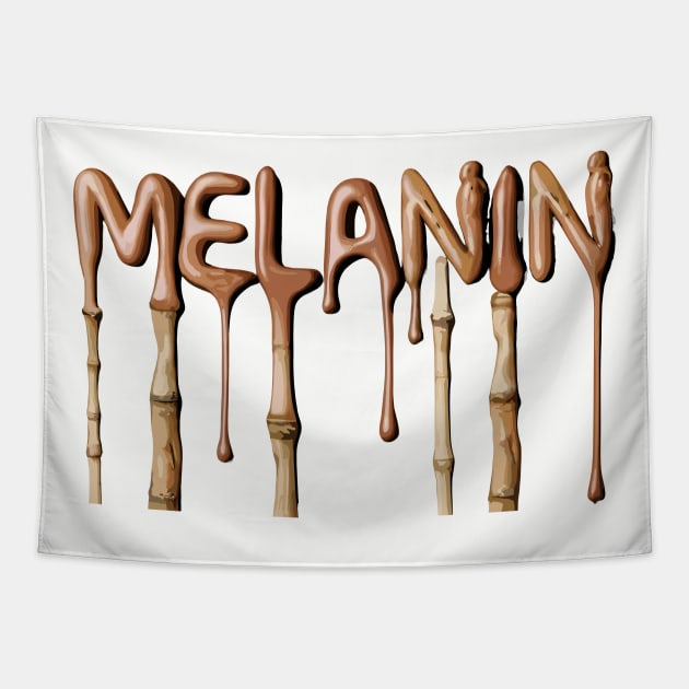 Melanin Drippin' Afrocentric Tapestry by Graceful Designs