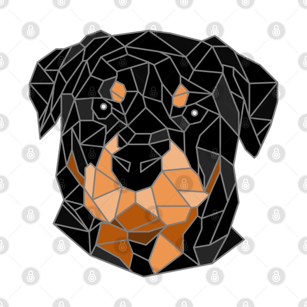 Rottweiler Stained Glass by inotyler