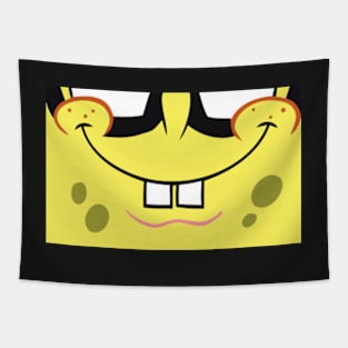 Spongebob Mouth Mask, Vector, Artwork Design Tapestry