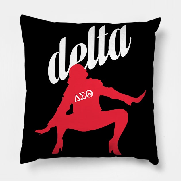 Delta Sorority DST 1913 Sigma Theta Paraphernal Black Women Dance Pillow by MooneyEscobarnnzhb