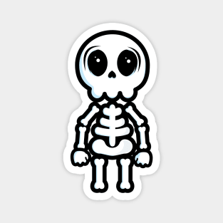 Cute Skeleton for Halloween Magnet