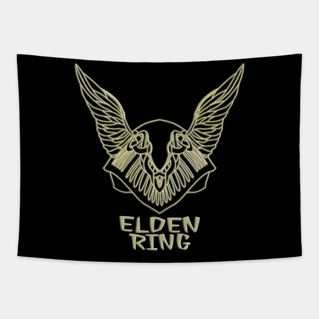 elden helm ring Tapestry by Man Gun podcast