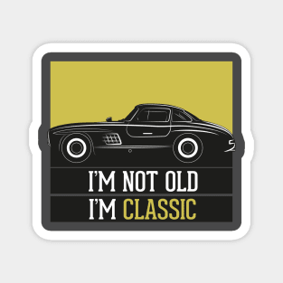 I'M CLASSIC. Retro Cars Graphic Magnet