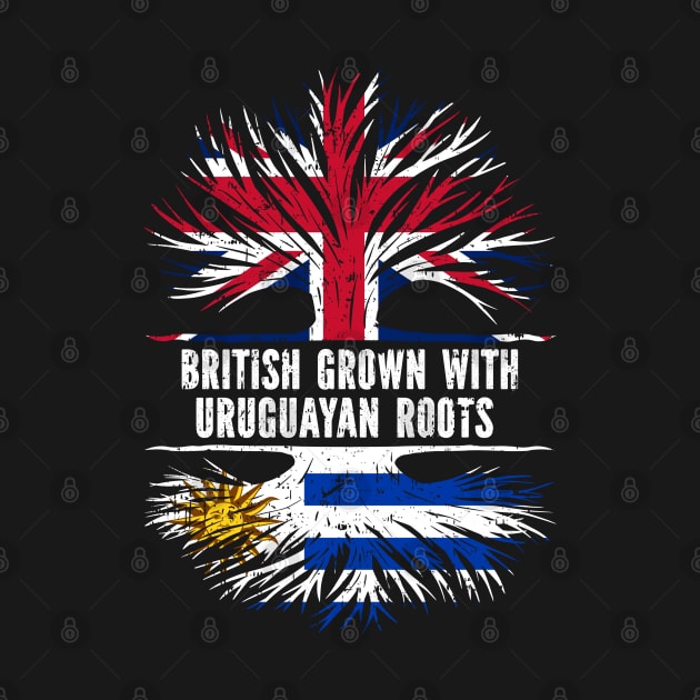 British Grown with Uruguayan Roots UK Flag England Britain Union Jack by silvercoin