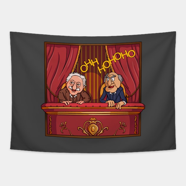 Statler and Waldorf Tapestry by jfeldmanart