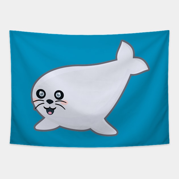 Kawaii Seal Tapestry by KawaiiNir