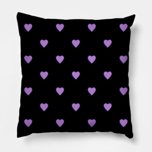 purple hearts Pillow