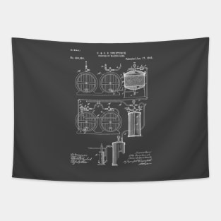 Brewery Patent - Beer Art - Antique Tapestry