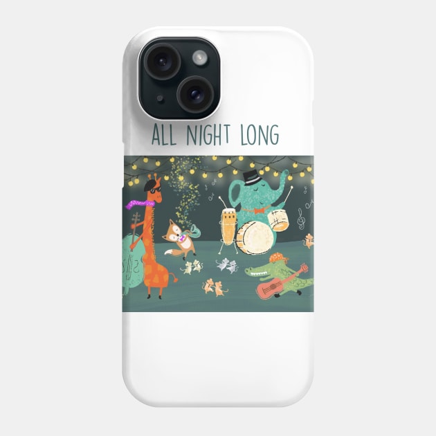 Animal band Phone Case by tfinn