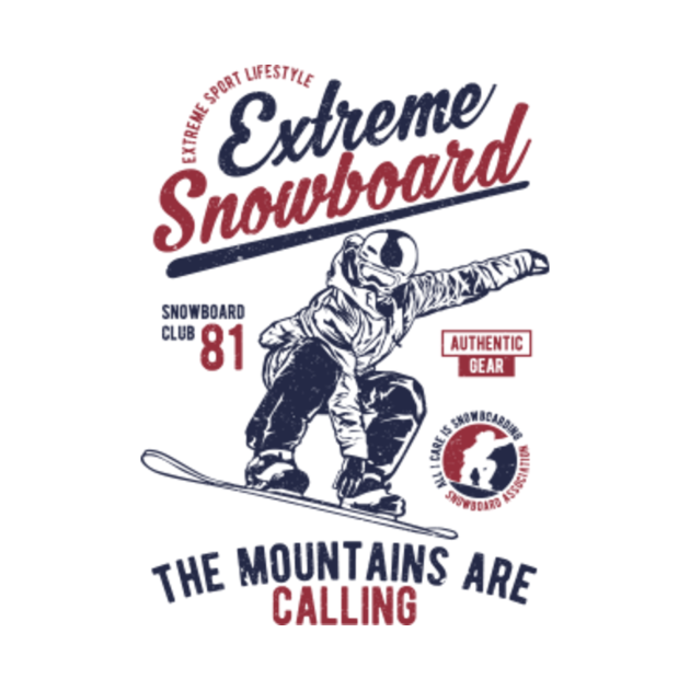 Vintage Snowboarding Graphic Snowboarding TShirt TeePublic