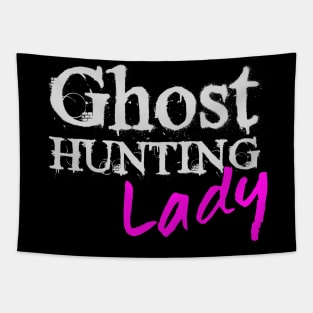 Ghost Hunting Lady Paranormal investigator Tapestry