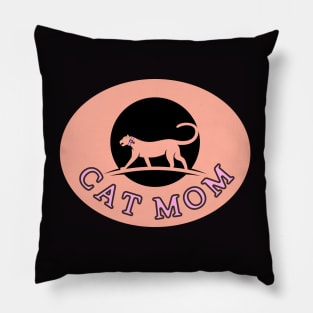 CAT MOM CAT EYE PANTHER Pillow