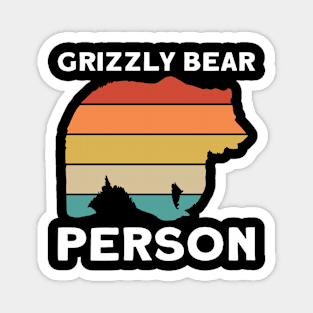 Grizzly Bear Person - Grizzly Bear Magnet